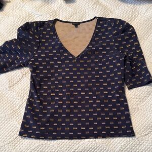 Ann Taylor Beige Textured Knit Top